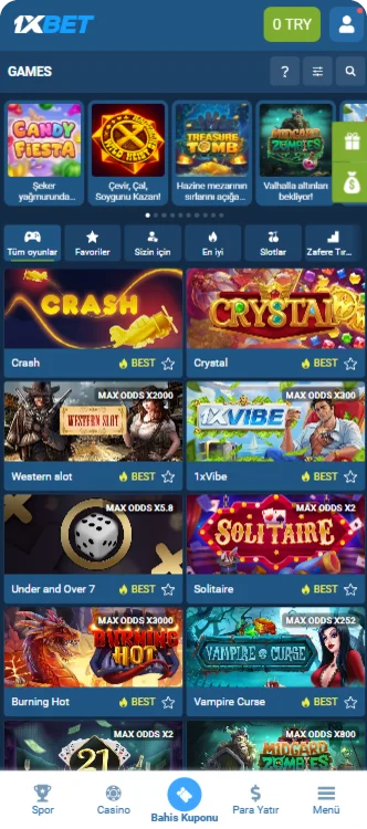1xBet Uygulaması 1xGames
