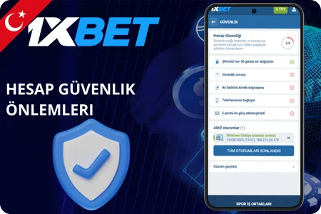 Hesap güvenlik önlemleri