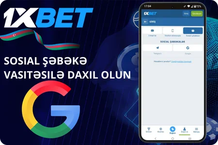 Sosial şəbəkə vasitəsilə daxil olun